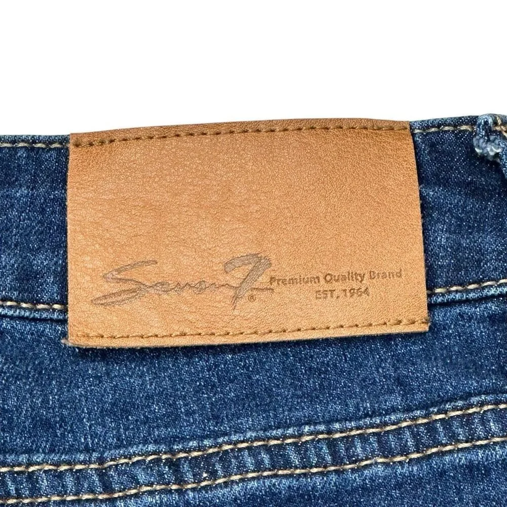 Seven 7 For All Mankind Relaxed Bermuda Shorts Mid Rise 11” Inseam Women’s 14